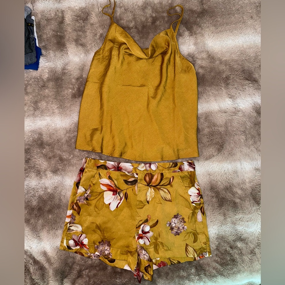 Women’s Silk Pajama Set, Size 6/8